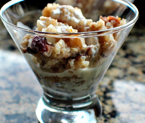 Cranberry Orange Rice Pudding With Brandy Sauce A Cork, Fork