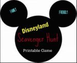 Disneyland Scavenger Hunt game