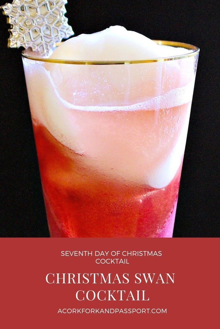 Christmas Swan Cocktail | A Cork, Fork, & Passport