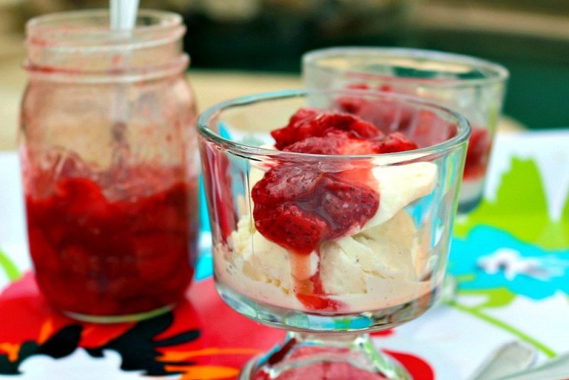 Grilled Honey Balsamic Strawberry Sundaes3