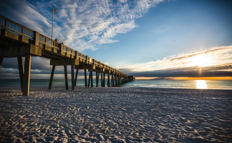 Panama City Beach Pier Sunset