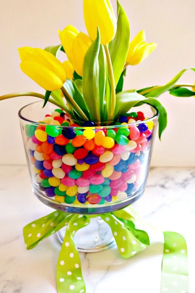 DIY Easter Jelly Bean Centerpiece3