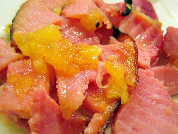 Mouth-Watering Glazed Ham & Pineapple Brown Sugar Gravy | A Cork, Fork
