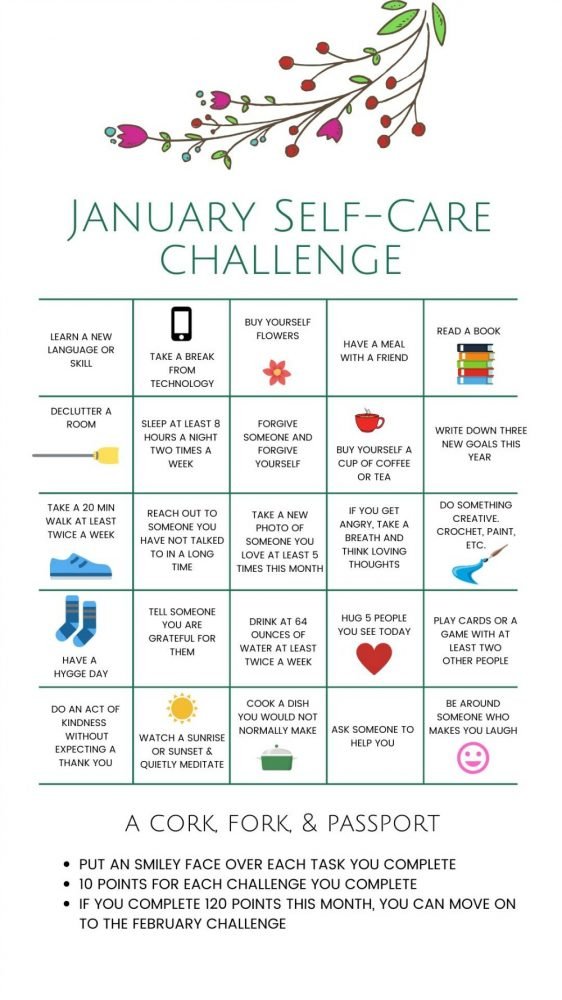 January Self Care Challenge for Women3